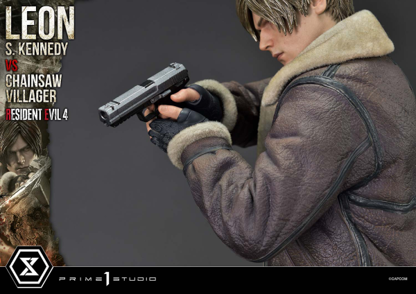 Prime 1 Studio Ultimate Premium Masterline Resident Evil 4 Leon S. Kennedy versus Chainsaw Villager | 4582647120878