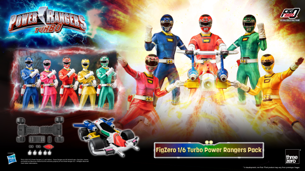 threezero Power Rangers Turbo - FigZero 1/6 Turbo Power Rangers Pack | 4895250815261