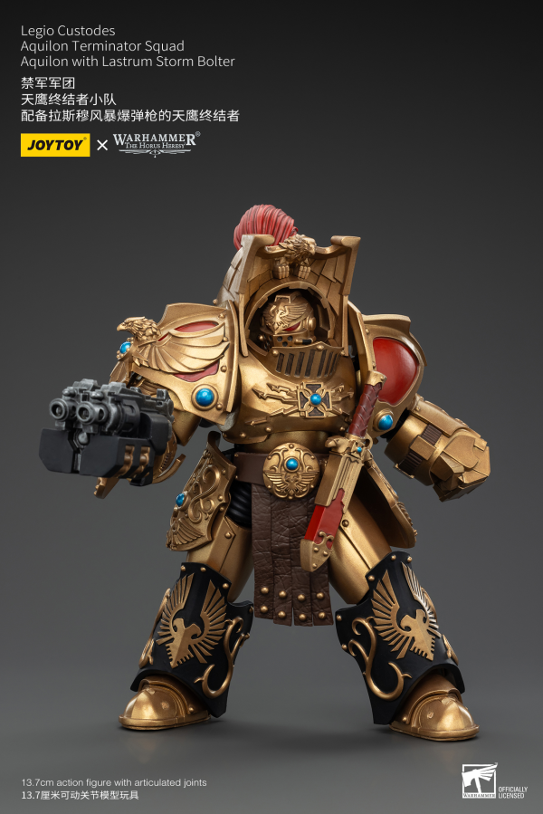 JOYTOY Legio Custodes Aquilon Terminator Squad Aquilon with Lastrum Storm Bolter | 6927054400744