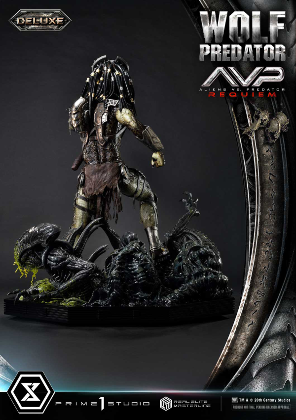 Prime 1 Studio Real Elite Masterline Aliens vs. Predator: Requiem Wolf Predator DX Bonus Version | 4582647121646