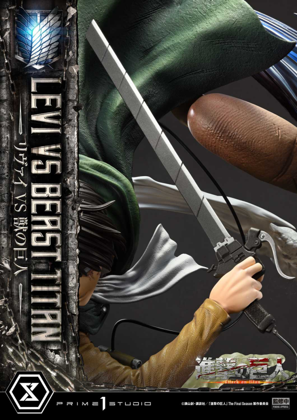 Prime 1 Studio Ultimate Premium Masterline TV animation Attack On Titan Levi versus Beast Titan | 4582647120052
