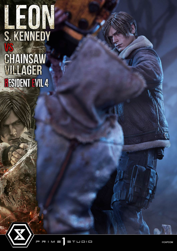 Prime 1 Studio Ultimate Premium Masterline Resident Evil 4 Leon S. Kennedy versus Chainsaw Villager | 4582647120878