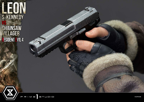 Prime 1 Studio Ultimate Premium Masterline Resident Evil 4 Leon S. Kennedy versus Chainsaw Villager | 4582647120878