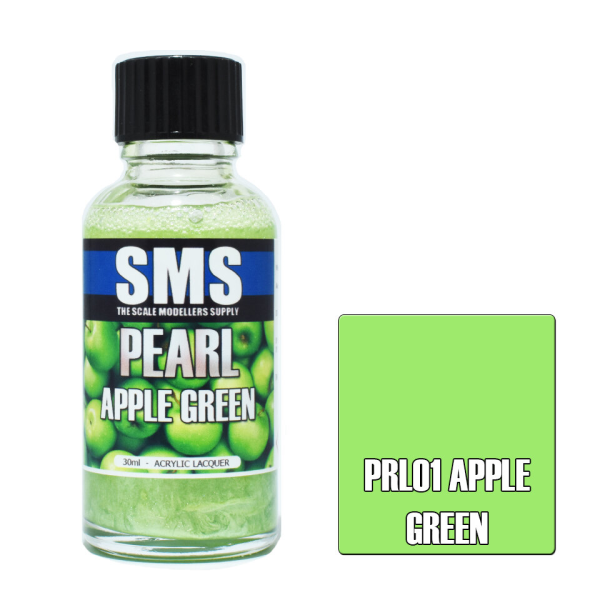 The Scale Modellers Supply (SMS) Pearl APPLE GREEN 30ml | 787099993740