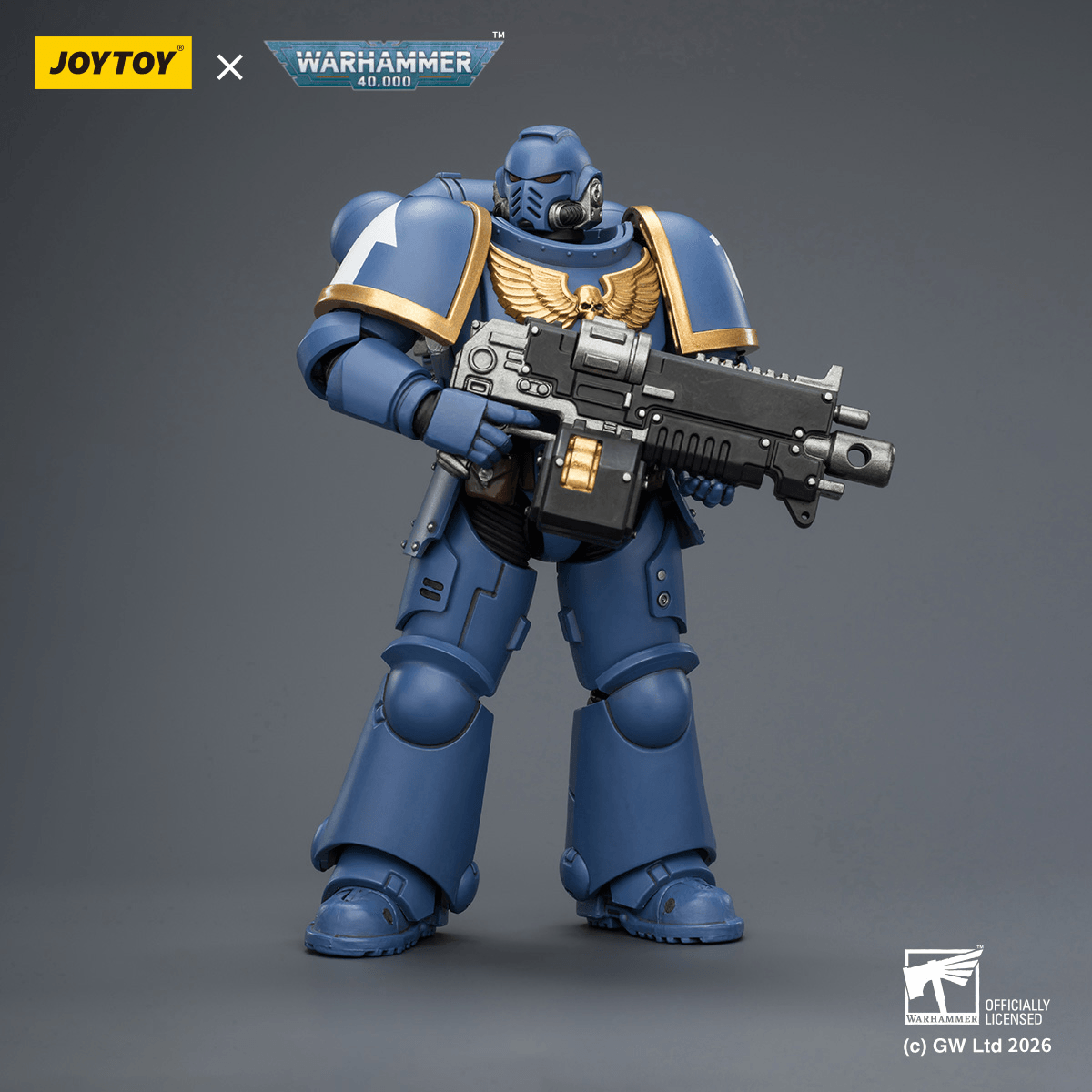 Ultramarines Intercessor with Bolt Rifle, Bolt Pistol and Chainsword | 6927054403813