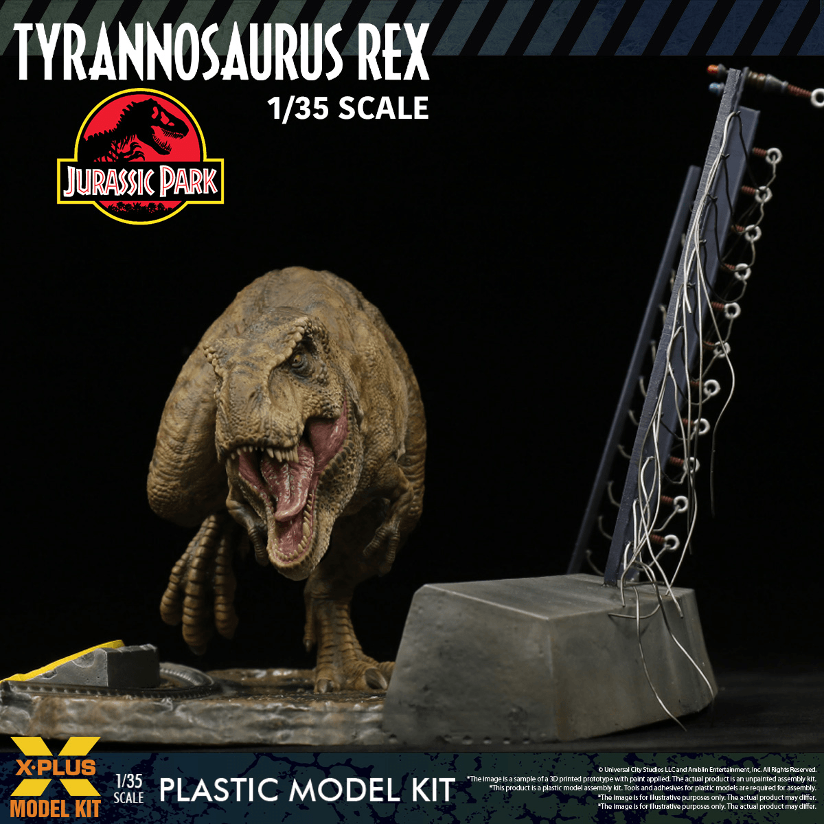 1/35 Scale Plastic Model Kit Jurassic Park Tyrannosaurus rex | 4532149026178