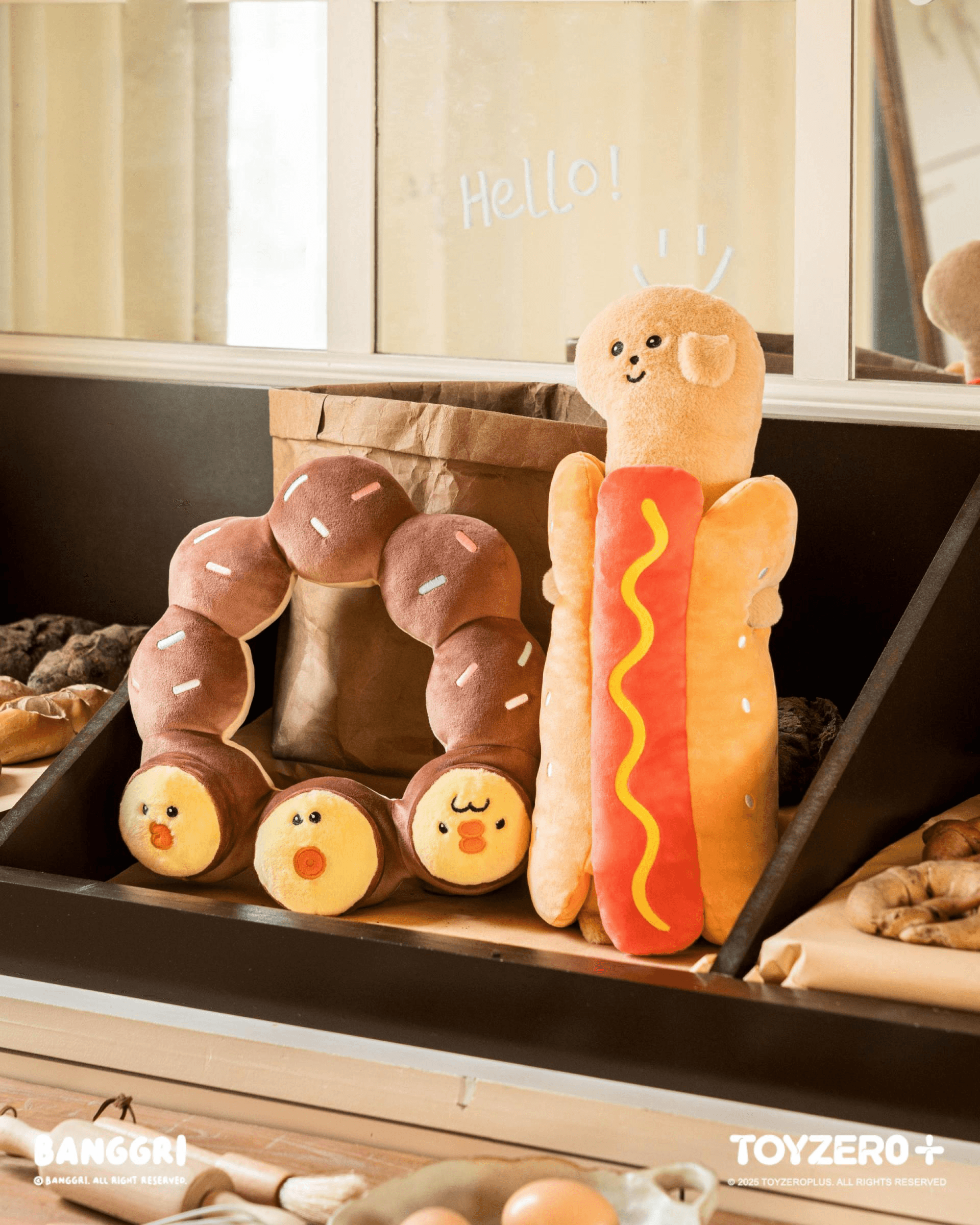 BANGGRI Bakery Series - 45cm Plush (Hot Dog Gingae) | 6978531760820
