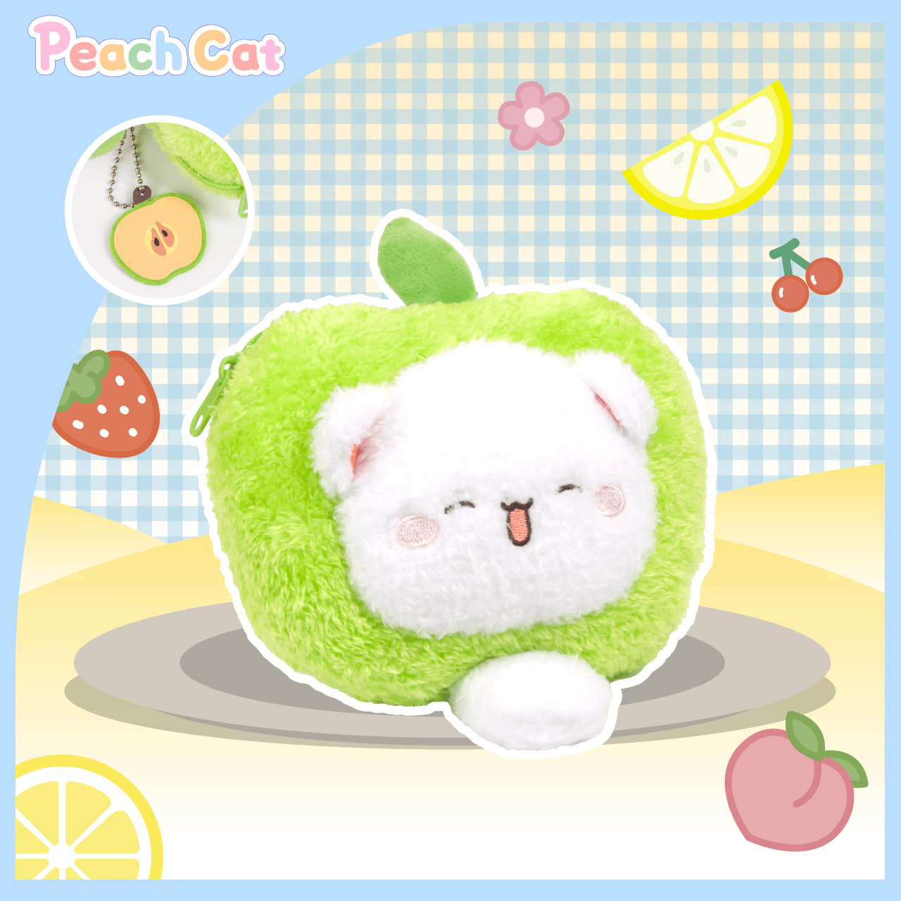 Peach Cat Peachy Meow Fluffball (Box of 6)