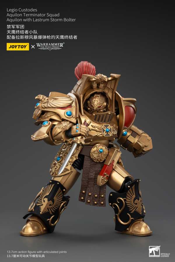 JOYTOY Legio Custodes Aquilon Terminator Squad Aquilon with Lastrum Storm Bolter | 6927054400744