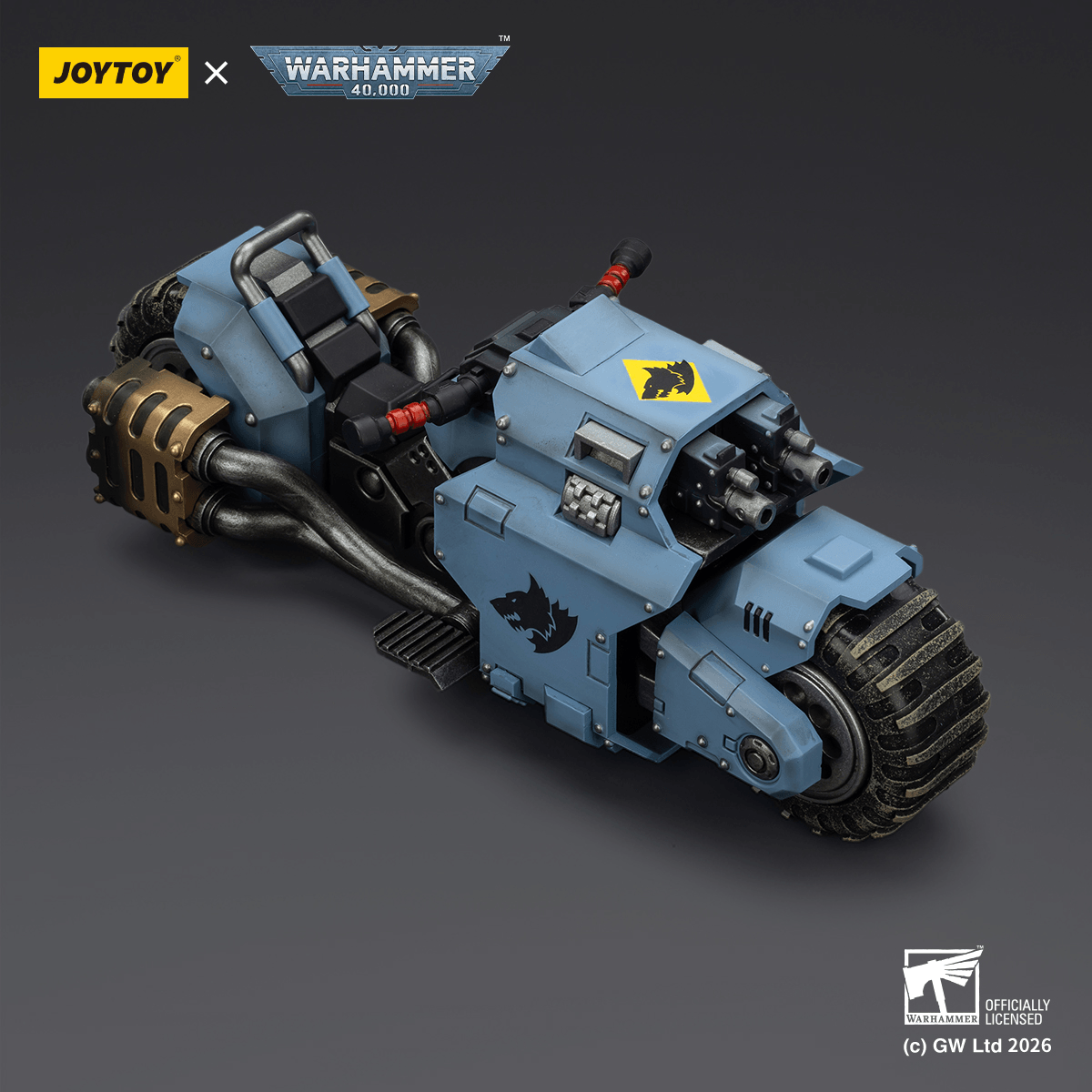 Space Wolves Raider-pattern Combat Bike with twin-linked bolt rifles | 6927054403769