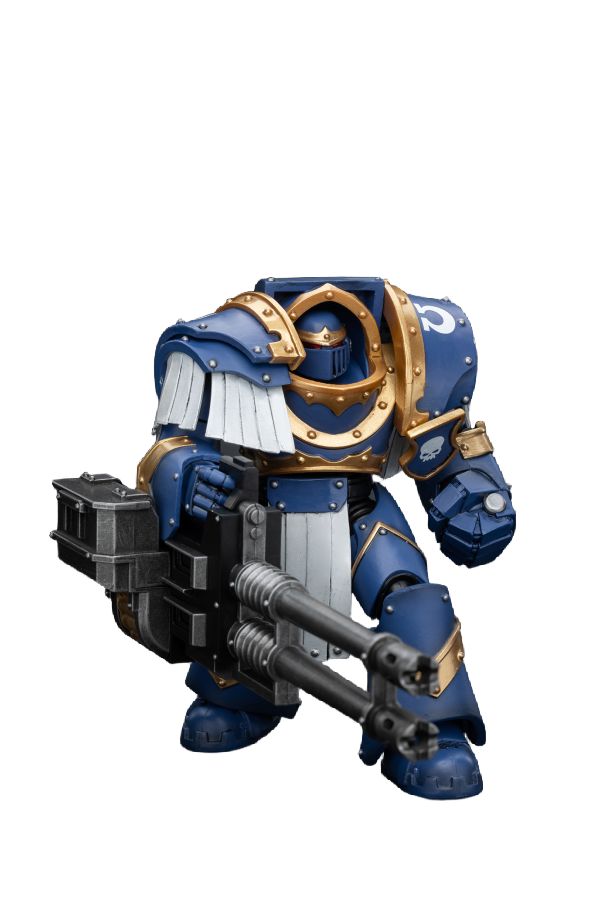 JOYTOY Ultramarines Cataphractii Terminator Squad Terminator with Reaper Autocannon | 6973130377486