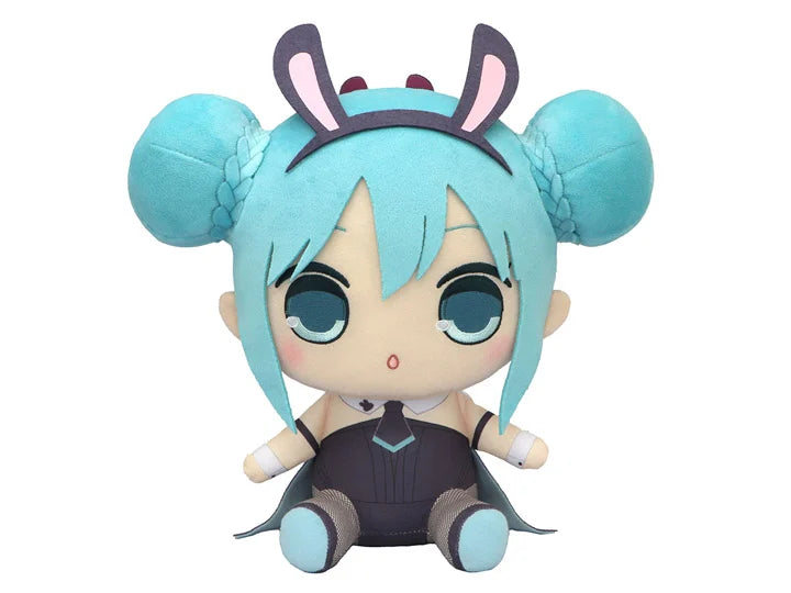 Hatsune Miku KYURUMARU Big Plush Toy -Hatsune Miku/Black Rabbit- | 4580736403468