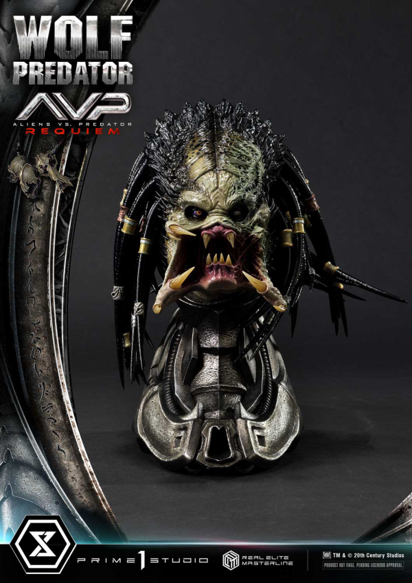 Prime 1 Studio Real Elite Masterline Aliens vs. Predator: Requiem Wolf Predator DX Bonus Version | 4582647121646