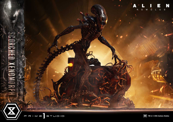Prime 1 Studio Museum Masterline XL Alien: Romulus Scorched Xenomorph Deluxe Bonus Version | 4582647121875