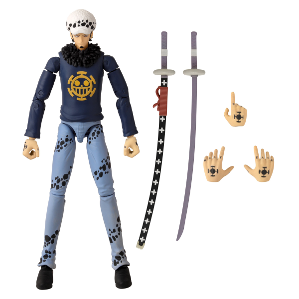 BANDAI Trafalgar Law One Piece, BNTCA Anime Heroes | 0045557369378