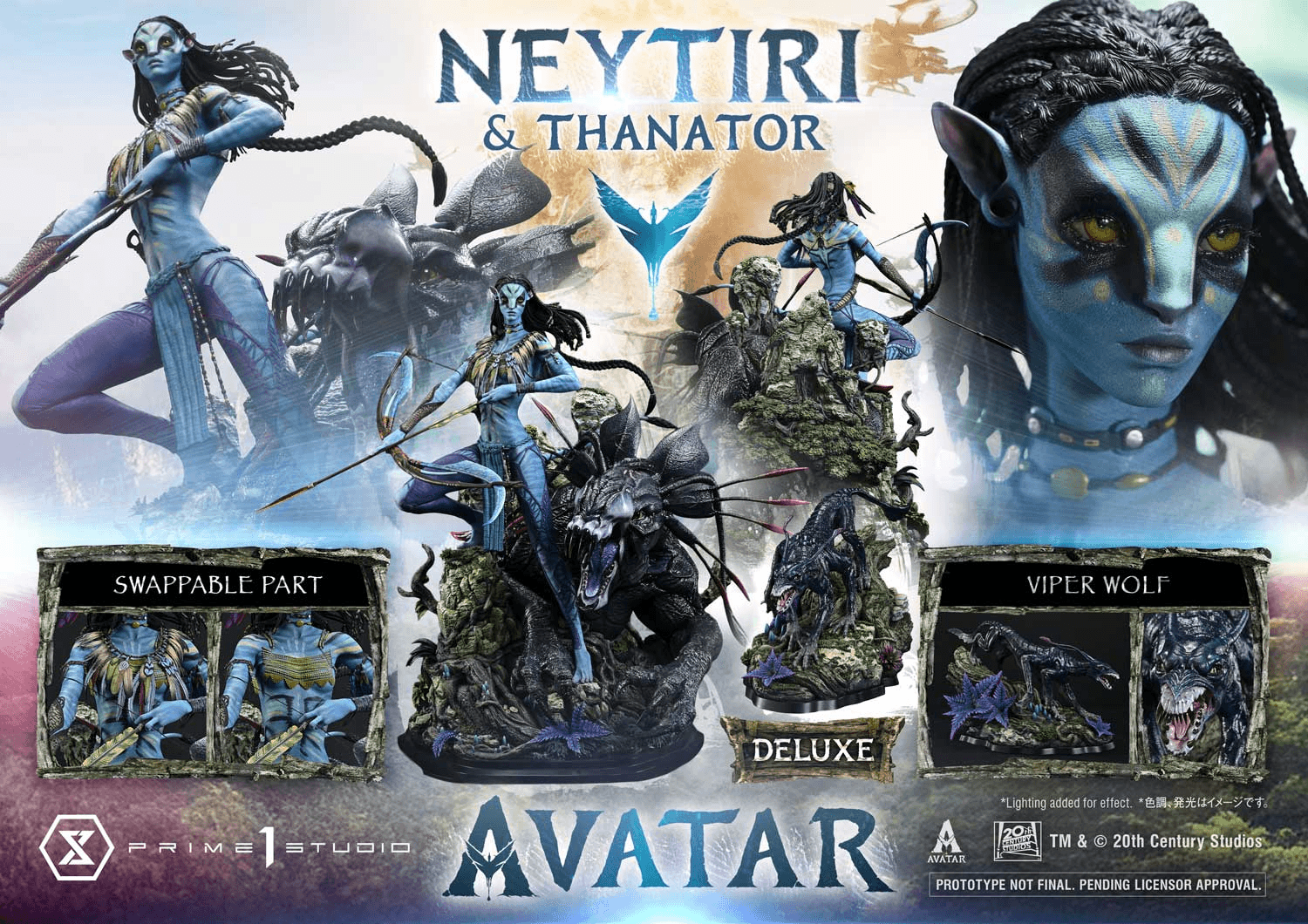 Real Elite Masterline Avatar (Film) Neytiri & Thanator Avatar Legacy Collection DX Bonus Version | 4582647123305