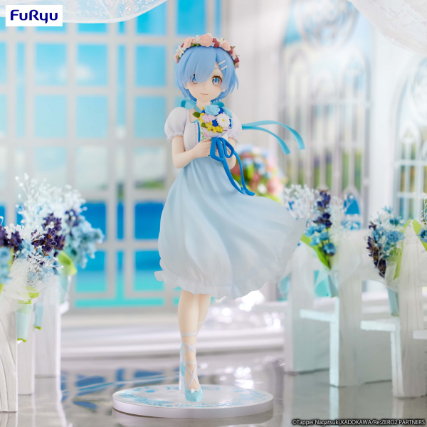 FURYU Corporation Re:ZERO -Starting Life in Another World- Trio-Try-iT Figure -Rem Bridesmaid- | 4582655073159