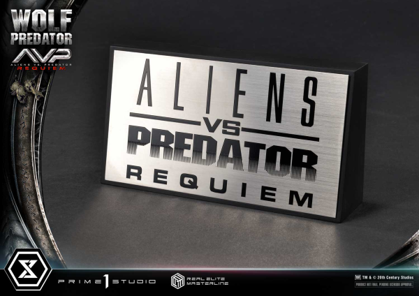 Prime 1 Studio Real Elite Masterline Aliens vs. Predator: Requiem Wolf Predator DX Bonus Version | 4582647121646