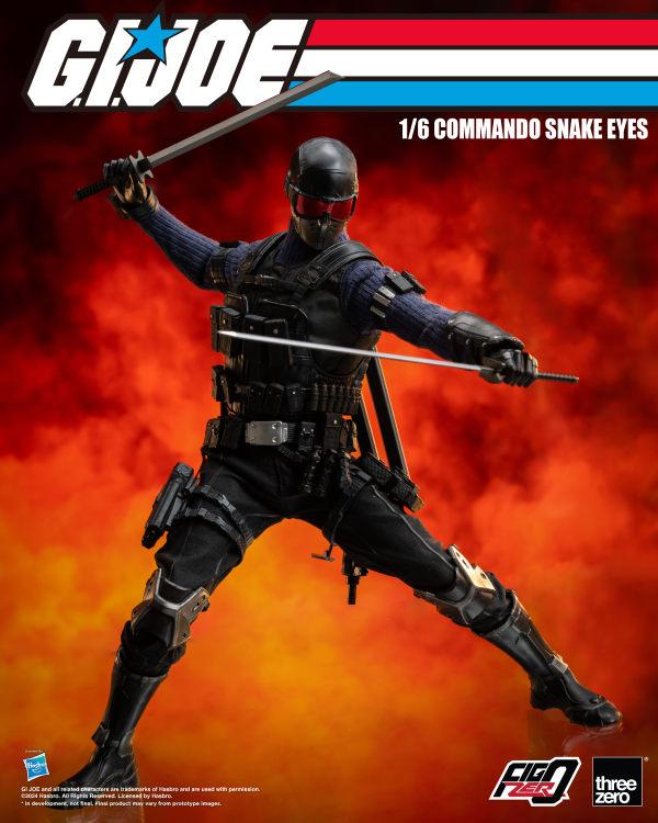 threezero G.I. Joe - FigZero 1/6 Commando Snake Eyes | 4895250811317