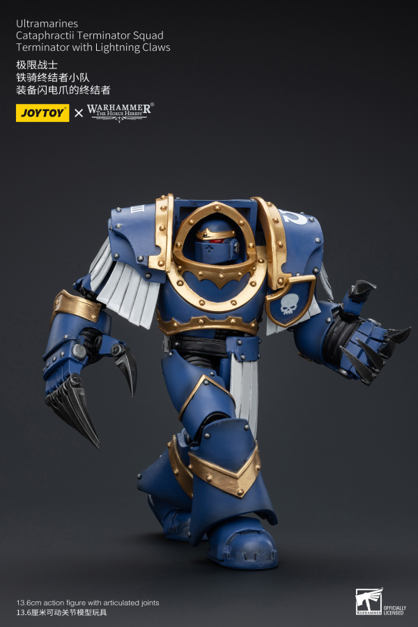 Joy Toy Ultramarines Cataphractii Terminator Squad Terminator with Lightning Claws | 6973130377394