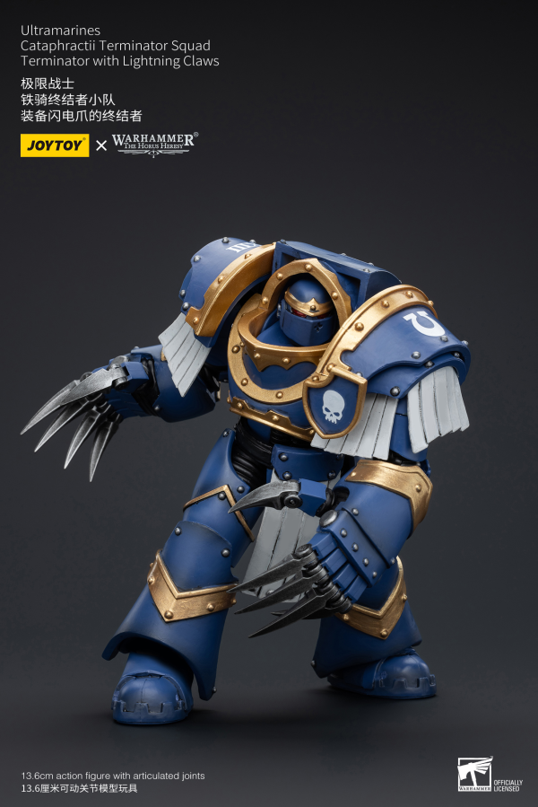 Joy Toy Ultramarines Cataphractii Terminator Squad Terminator with Lightning Claws | 6973130377394