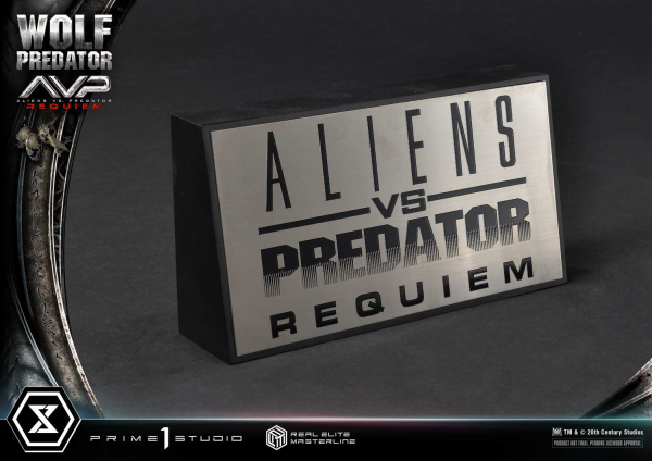 Prime 1 Studio Real Elite Masterline Aliens vs. Predator: Requiem Wolf Predator DX Bonus Version | 4582647121646