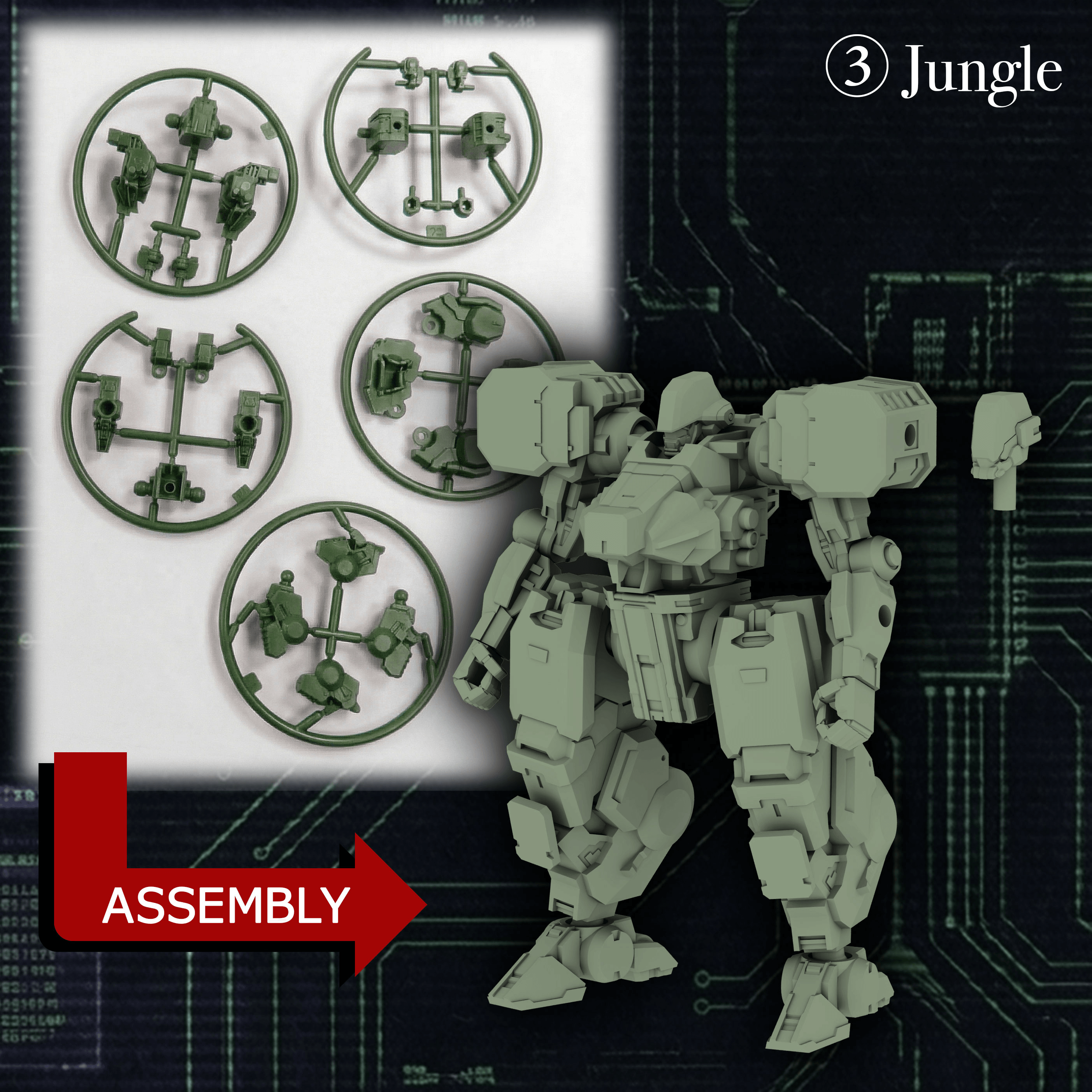 KIKOU SENSEN 1/100th Scale Plastic Model Kit Wave 1 (1 set of 6 pcs) | 4595430617196