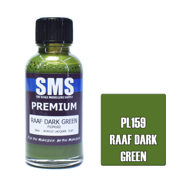 The Scale Modellers Supply (SMS) Premium RAAF DARK GREEN FS34102 30ml | 787099994990