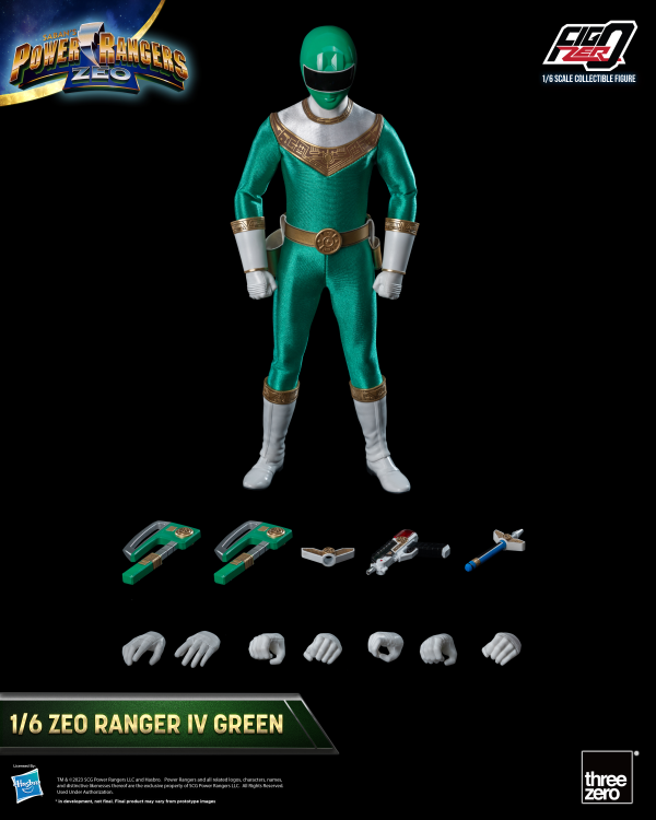 Three Zero Power Rangers Zeo - FigZero 1/6 Zeo Ranger IV Green | 4895250810402