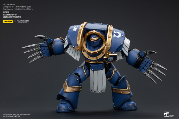 Joy Toy Ultramarines Cataphractii Terminator Squad Terminator with Lightning Claws | 6973130377394