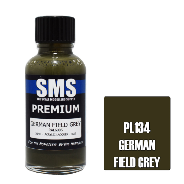 The Scale Modellers Supply (SMS) Premium GERMAN FIELD GREY RAL6006 30ml | 787099994549