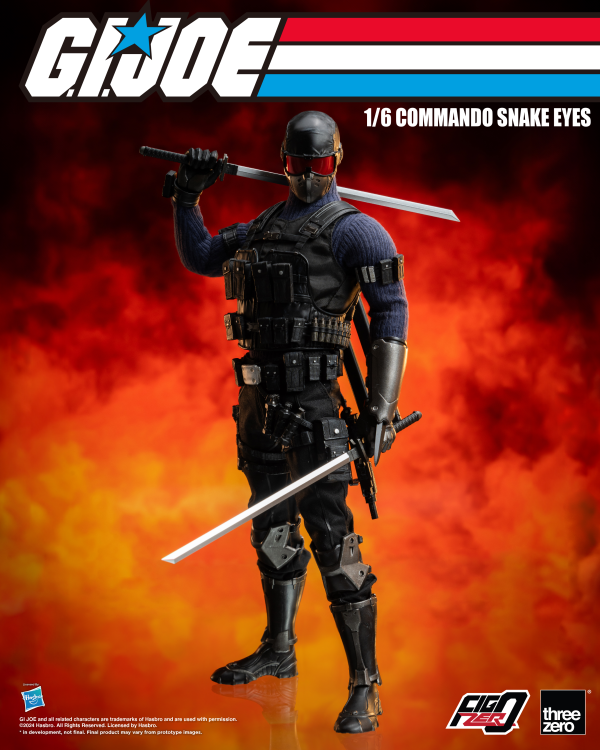 threezero G.I. Joe - FigZero 1/6 Commando Snake Eyes | 4895250811317