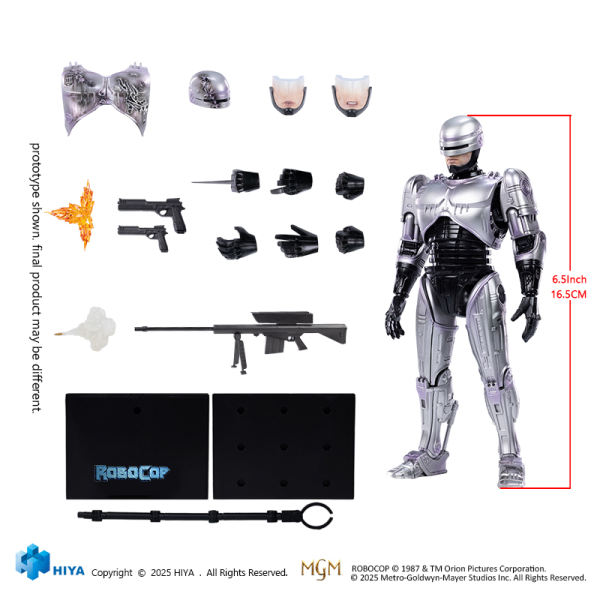 HIYA TOYS Exquisite Super Series 1/12 Scale 6 Inch ROBOCOP 1 Robocop(6957534202063)(6957534202063)