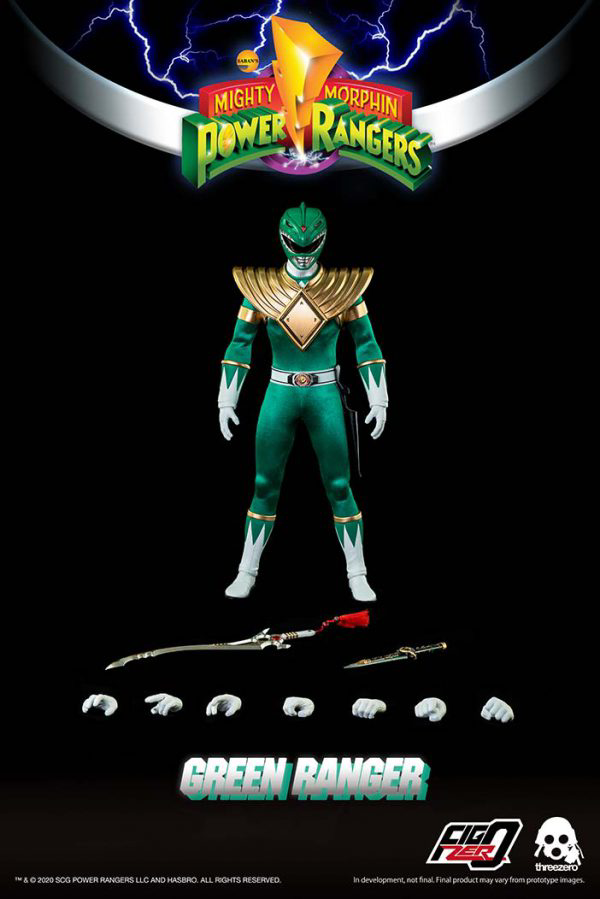 Three Zero Mighty Morphin Power Rangers - FigZero 1/6 Green Ranger | 4897056203181