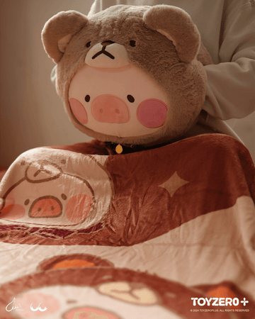 LuLu the Piggy - Teddy LuLu Hand Warmer Cushion + Blanket | 781005360121