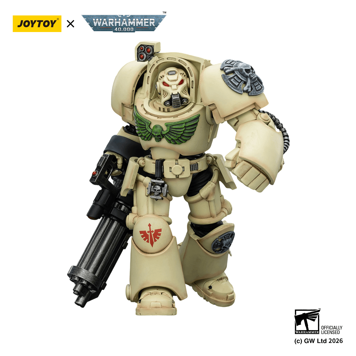 Dark Angels Deathwing Terminator 3 with Power Fist and Assault Cannon | 6927054403141