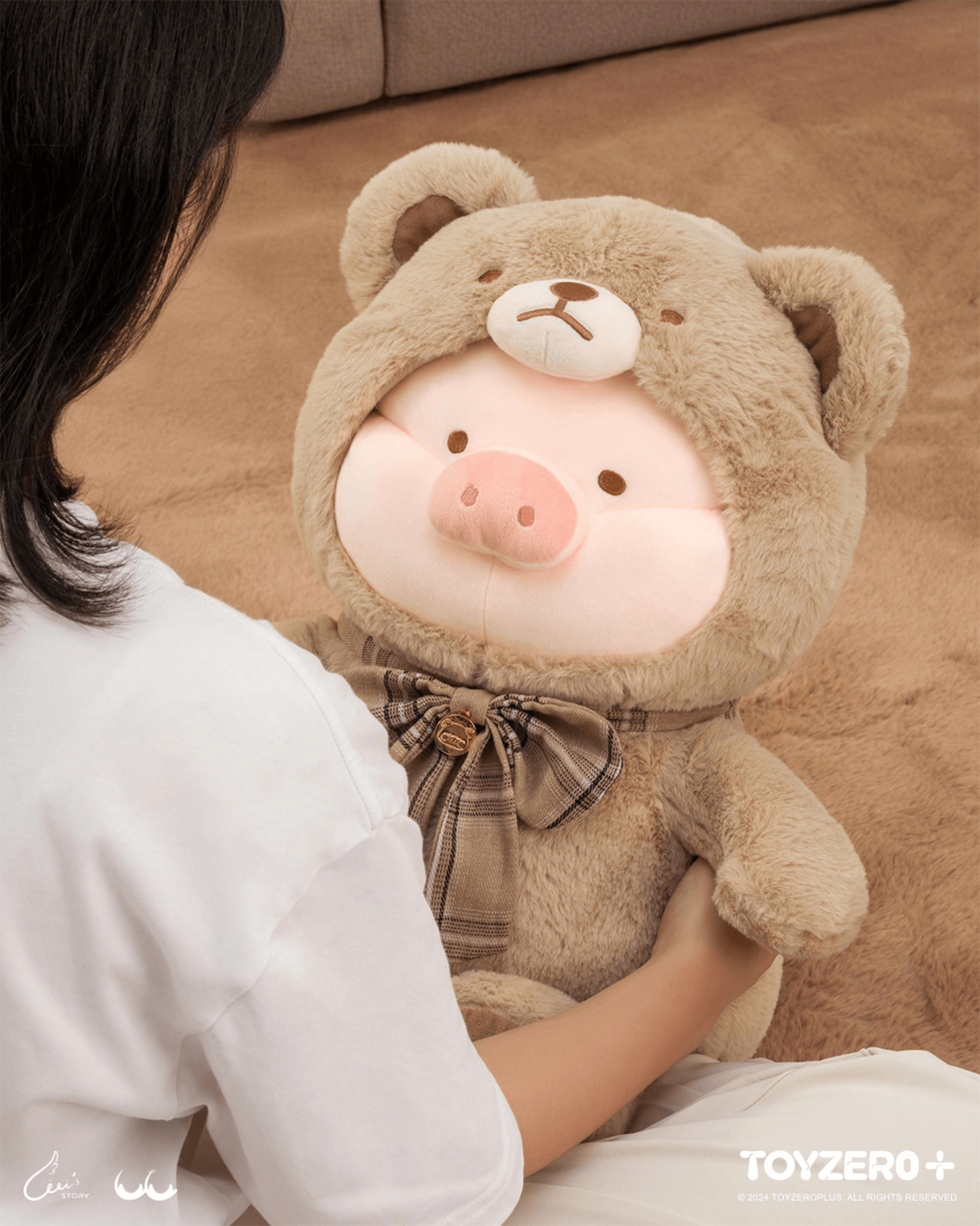 LuLu the Piggy - 40cm Teddy LuLu Plush Toy (Khaki ver.) | 781005994807