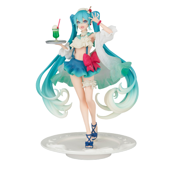 FURYU Corporation Hatsune Miku Exceed Creative Figure - Hatsune Miku SweetSweets Series Melon Soda Float- | 4582655070486