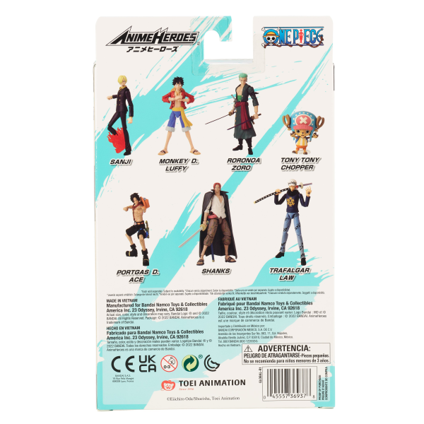 BANDAI Trafalgar Law One Piece, BNTCA Anime Heroes | 0045557369378