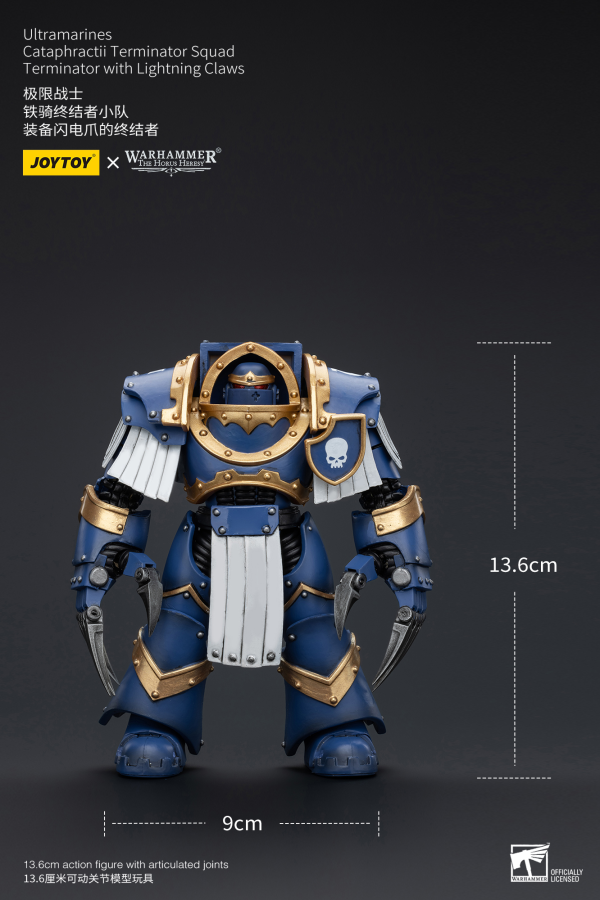 Joy Toy Ultramarines Cataphractii Terminator Squad Terminator with Lightning Claws | 6973130377394