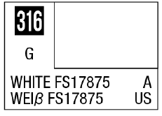Mr Hobby Mr. Color 316 White FS17875 (Gloss/Aircraft)