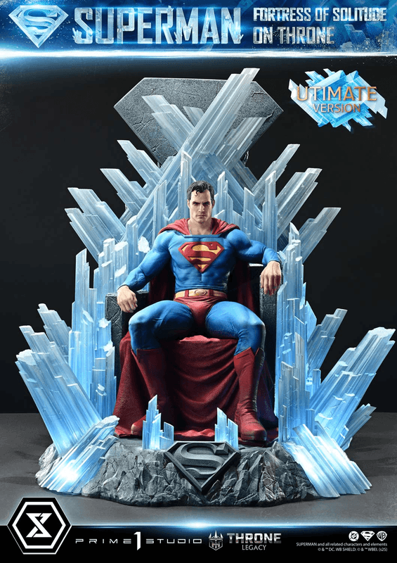 Prime 1 Studio Throne Legacy Superman (Comics) Superman Fortress of Solitude on Throne (Design by Gabriele Dell'Otto) Ultimate Bonus Version | 4582647122162