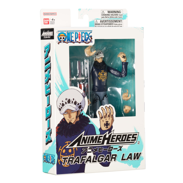 BANDAI Trafalgar Law One Piece, BNTCA Anime Heroes | 0045557369378