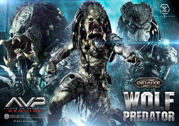 Prime 1 Studio Real Elite Masterline Aliens vs. Predator: Requiem Wolf Predator DX Bonus Version | 4582647121646