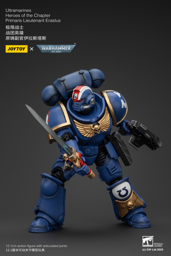 JOYTOY Ultramarines Heroes of the Chapter Primaris Lieutenant Erastus | 6973130372481