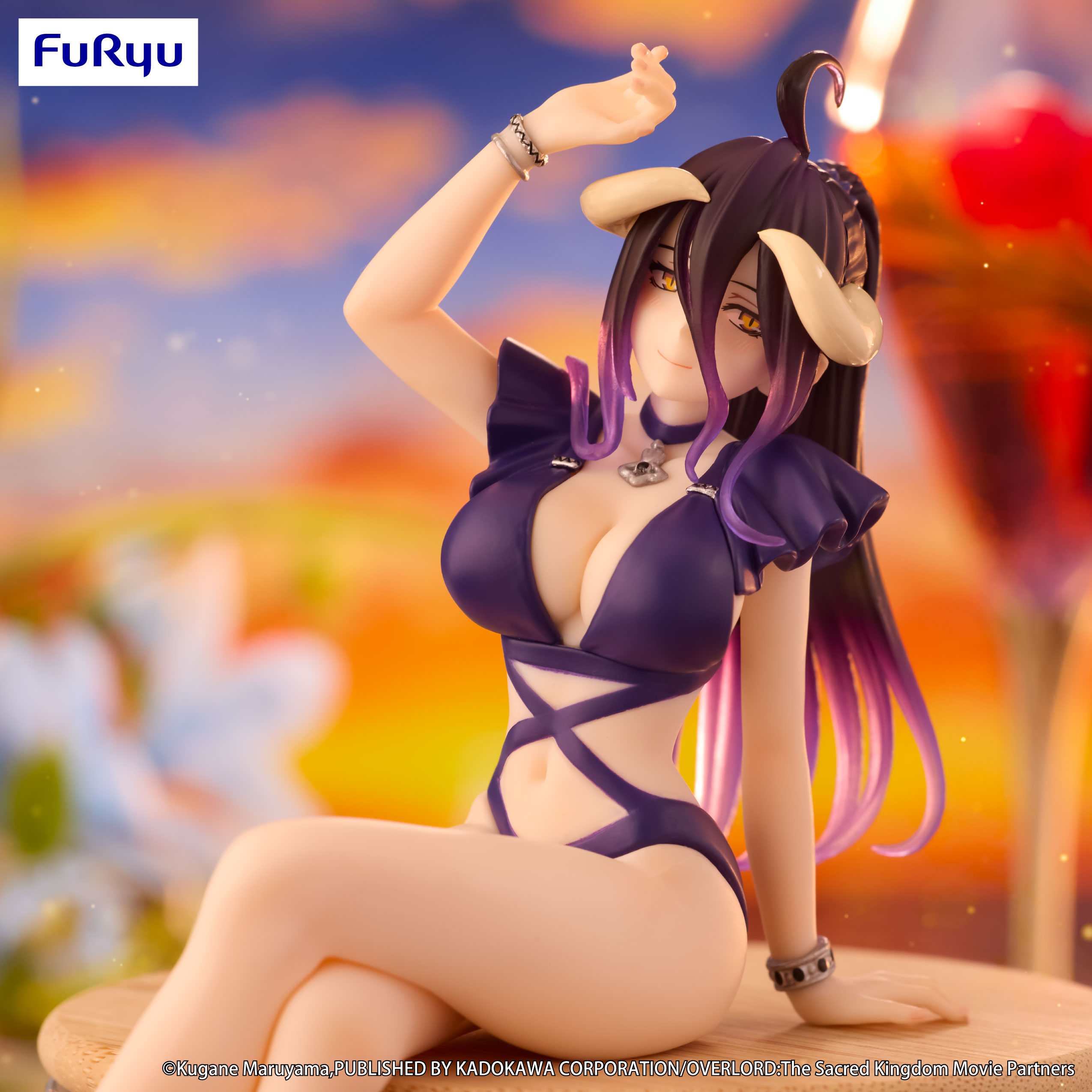 OVERLORD Noodle Stopper Figure -Albedo Swimsuit Dark Purple Color ver.- | 4571623501787