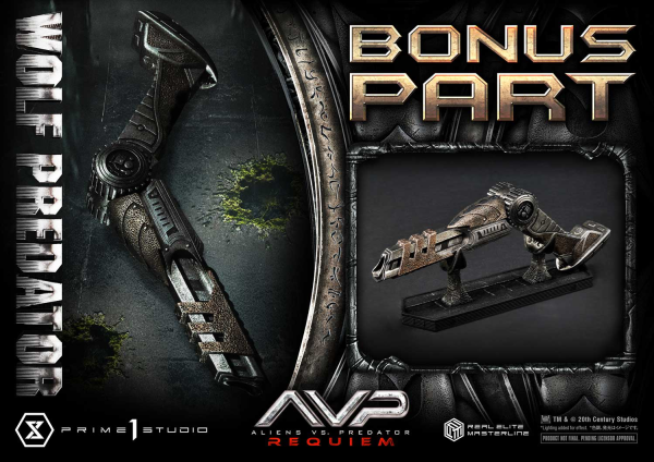 Prime 1 Studio Real Elite Masterline Aliens vs. Predator: Requiem Wolf Predator DX Bonus Version | 4582647121646