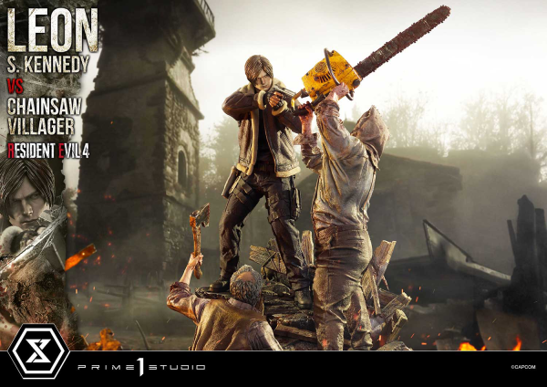 Prime 1 Studio Ultimate Premium Masterline Resident Evil 4 Leon S. Kennedy versus Chainsaw Villager | 4582647120878