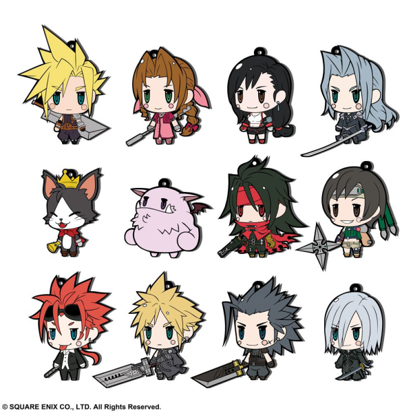 SQUARE ENIX FINAL FANTASY TRADING RUBBER STRAP FF VII EXTENDED EDITION (Blind box set of 12) (DISPLAY) | 4988601347297