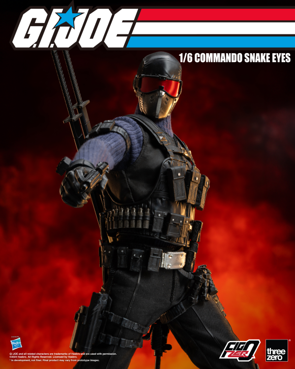 threezero G.I. Joe - FigZero 1/6 Commando Snake Eyes | 4895250811317